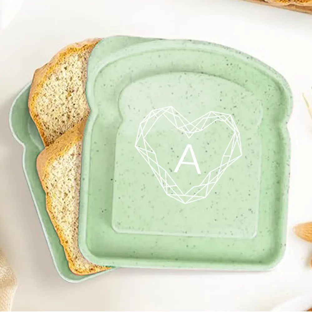 Toast-Shaped Bento Box | Large-Capacity Sandwich Container Portable Lunch Box | Dust-Proof for School Breakfasts & Snacks | 26 Letters Diamond Pattern | Ideal Back to School Accessory