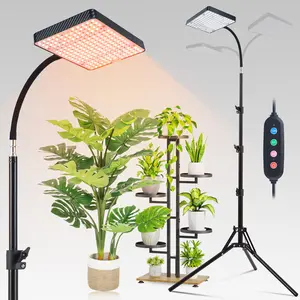 Grow Lights with Stand and Timer, FECiDA Tripod Standing Grow Lights for Indoor Plants, 208PCS LEDs Bright Enough Plant Growing Lamps for Bonsai Tree, Seed Starting, 24"-64" Height Adjustable
