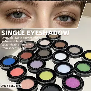 Single-Color Luminous Eyeshadow Palette, Eye Makeup Product: Fine Matte, Inner Corner Highlight, Tear Trough Concealer, Face Contouring, Micro-Bead Highlighter, Subtle Shimmer, Low Saturation. Suitable for Women's Daily Commute, Parties & Music Festivals.