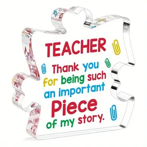 Teacher Appreciation Gifts Ideas, End of Year Teacher Gifts, Thank You Teacher Gifts, Teacher Birthday Graduation Retirement Gifts from Students, Teacher Desk Decoration Acrylic Sign