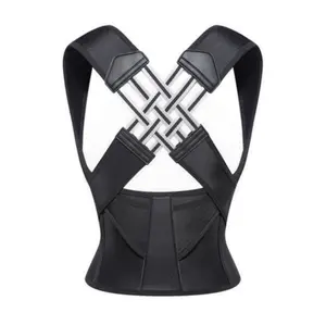 Hunchback Corrector for Men and Women — Posture Correction Belt, Shoulder Opener & Back Straightener. Comfortable to Wear. Black.