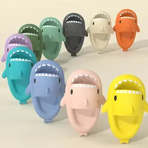Teen Fashion Shark Slippers - Comfortable, Non-slip EVA Casual Shoes in Various Colors - Cartoon Design for Outdoor Wear