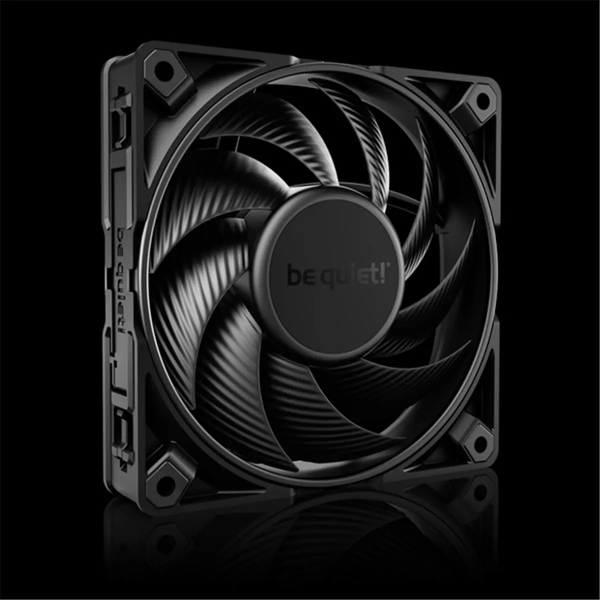 Be Quiet Silent Wings Pro 4 120 mm PWM Computer Fan - 4-Pin, 6-Pole Motor, 3000 RPM, 83.9 CFM, Black, New Blade Arrangement, 0.88 lbs, Silent Blades, PWM Control, High Flow PC Case Cooling Accessory, Computer Fans, 6-Pole Fan Motor