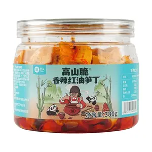 WUTOU Spicy Red Oil Bamboo Shoots 13.4oz - Crunchy Mountain Delicacy