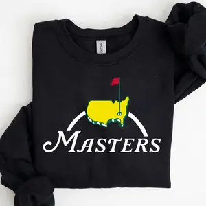 2026 Masters Golf Sweatshirt, Trendy Golf Masters Inspired Sweatshirt Classic Logo Graphic Crewneck for Men Women Golf Fans Gift Idea for Dad Friends Birthday Holiday Casual Outfit Sporty Clean Vibes Cozy Comfortable Everyday Wear Relaxed Proud Style