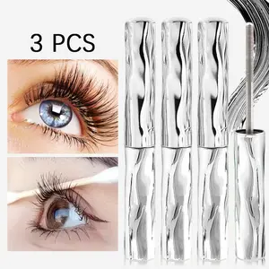 Three-Pack Mascara Lash Balm, Ultra Long Curl & Hold, Smudgeproof Waterproof, All-Day Durability, Volumizing & Lengthening