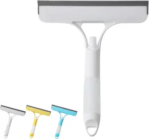 3 in 1 Window Cleaning Squeegee Multi Function Glass Mirror Wiper with Spray Bottle Microfiber Scrub Household Car Cleaner Tools Non Aerosol Eco Friendly Chemical Free