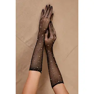 Diamond Fishnet Gloves