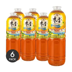 Uni-President 6 Pack Lemon Black Tea 20.29 fl oz Each - Taiwanese Iced Tea, Refreshing Citrus Flavor, Ready to Drink