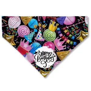 Birthday Dog Bandana - Over the Collar Style