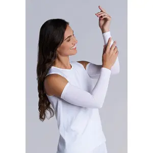 Women's Navagio Arm Sleeves | White