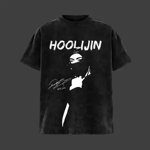 Hoolijin Graphic Tee, Hooligan Jin Tee, Dark Streetwear Shirt, Wash T-shirt Unisex Cotton, Kpop Inspired Rebel Aesthetic