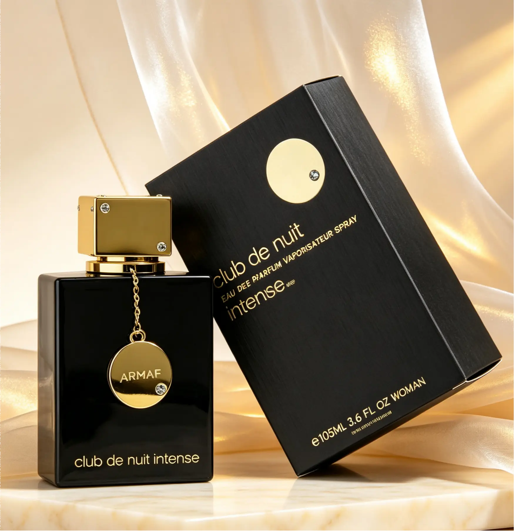 Armaf Club De Nuit Intense EDP Spray - 3.6 Oz (105ml) Alcohol-Based Women's Fragrance, Exotic Elegant Floral, Rich Woody Amber Rose, Citrus Unisex Scent for Daily/Evening Wear, Long-Lasting, Mineral Oil-Free Regular Ed. for Adults