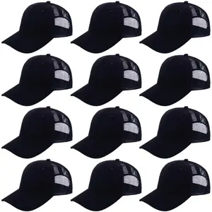 ZH 12 Pack Mesh Trucker Hats, Bulk Baseball Caps for Men and Women, Trucker Cap Wholesale