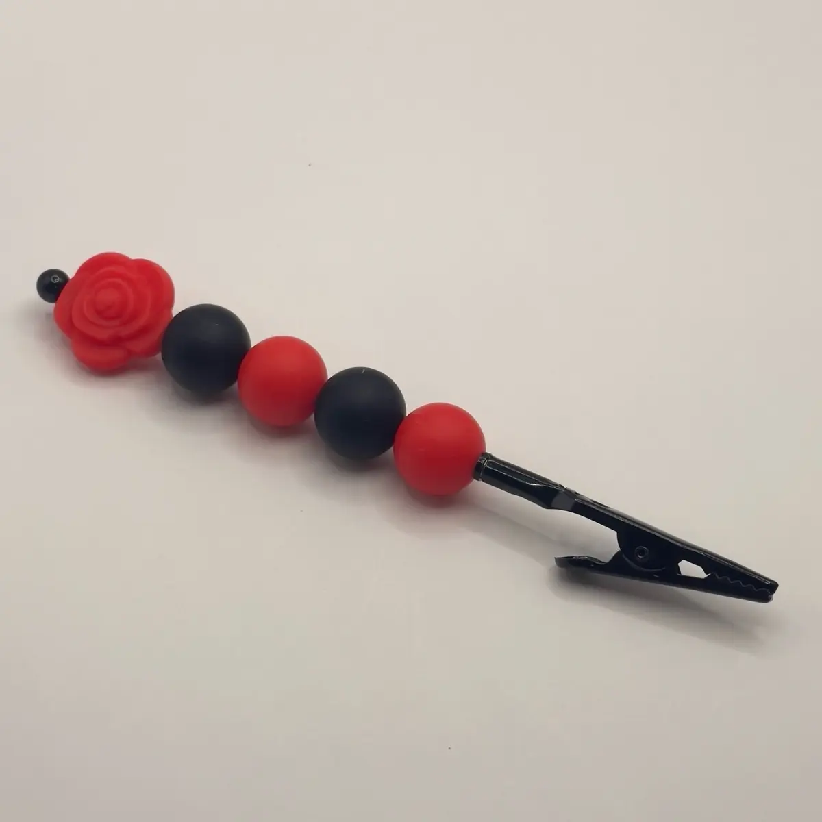 Rose Beaded Clip - Versatile Multi-use Clip or Bracelet Helper