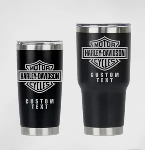 HARLEY DAVIDSON | 20/30OZ | ENGRAVED TUMBLERS | CUSTOM | FREE PERSONALIZATION