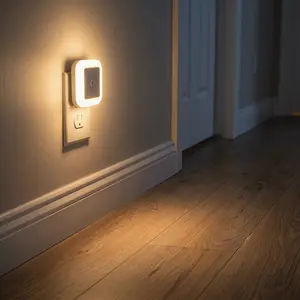 Plug-in LED Night Light Auto Light Sensor Warm Soft Eye-friendly Light for Families with Kids Elderly Home Bedroom Hallway Stairway Energy Saving Night Lamp-YY0