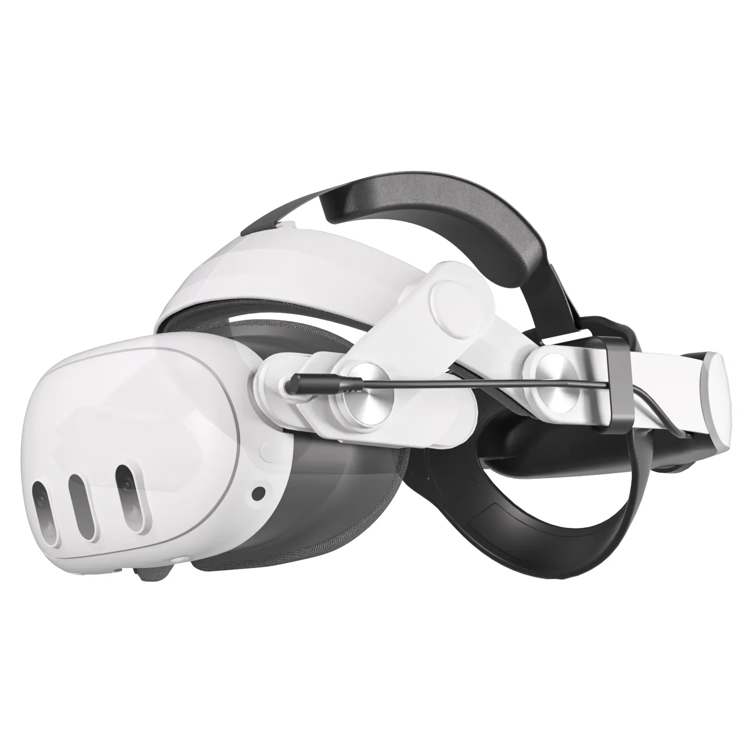 HURRA Rechargeable Battery Head Strap Adapter for Meta Quest 2-3-3S VR Headset - Adjustable, Soft Foam, Skin-Friendly PU, Included Cable - Extends Gameplay, Boosts Comfort for Wearable Electronic Gadgets