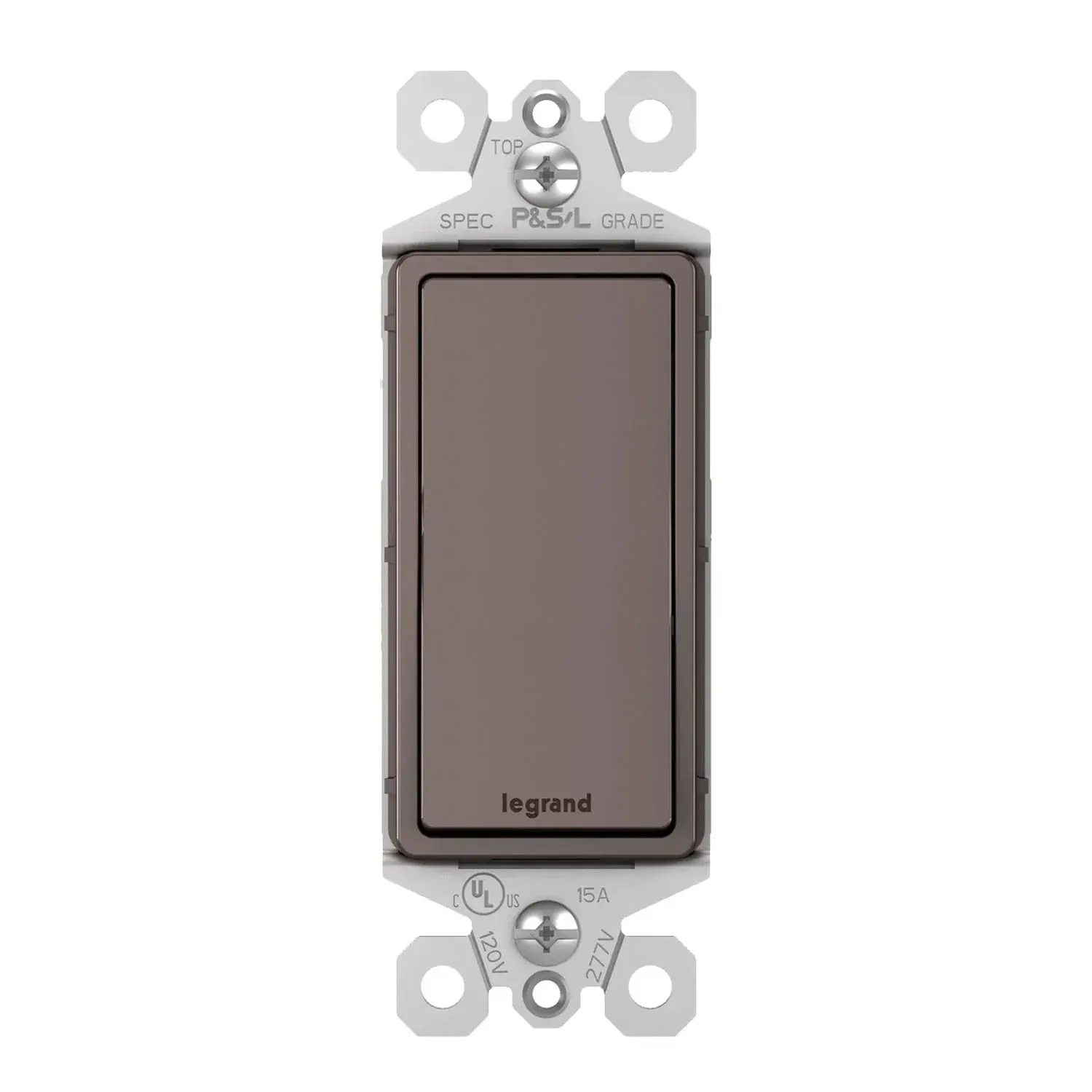 Legrand TM873 radiant Light Switch, 15A, Single-Pole/3-Way, Brown
