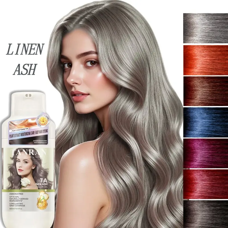 Sliver Gray Hair Dye Shampoo, 5-in-1 Hair Color Shampoo for Gray Hair Coverage for Women & Men, Natural Sliver Gray Shampoo Hair Dye Colors Hair in Minutes, Natural Color Depositing Conditioner Haircare Gentle Salon Unisex keracolor  copper ginger  dye