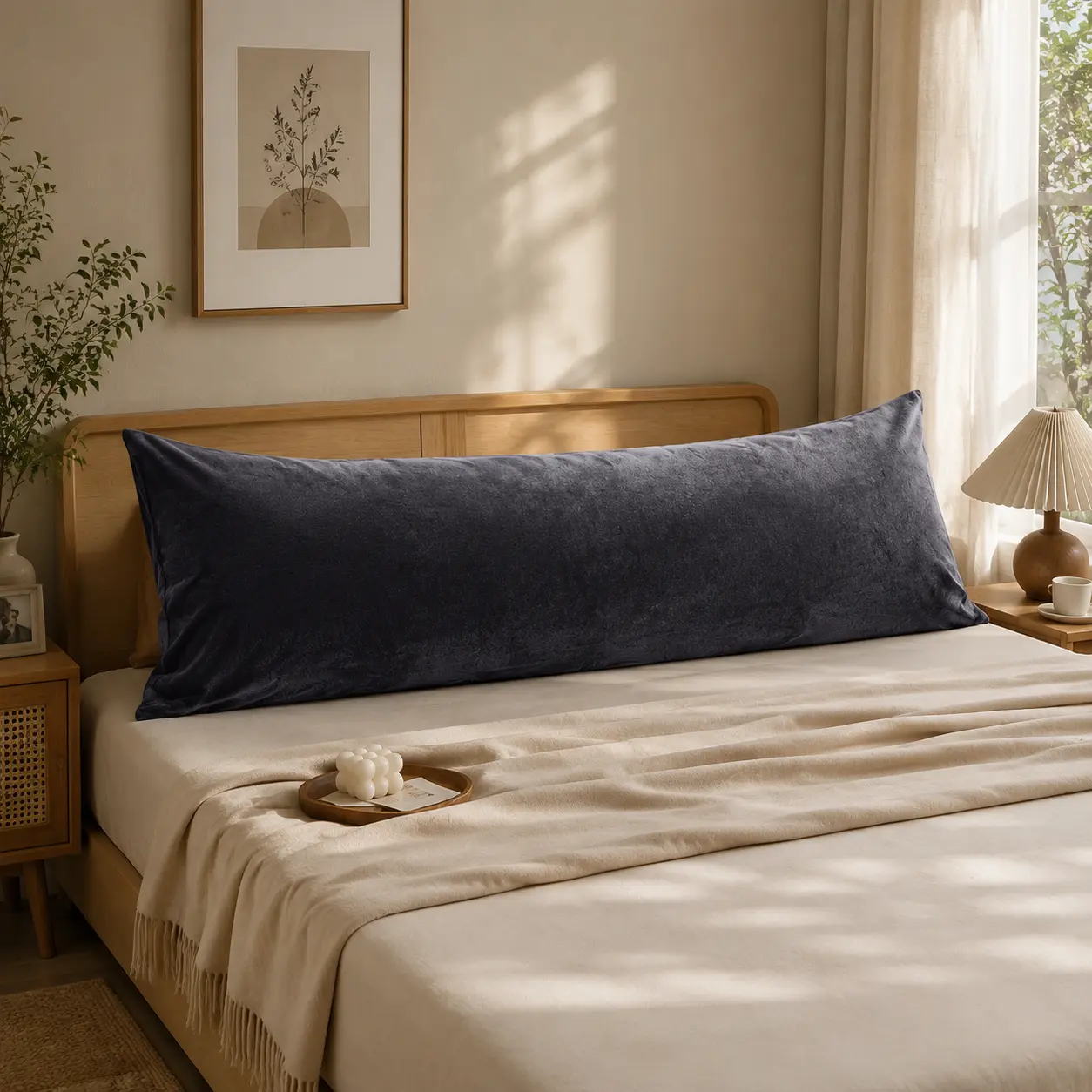 Velvet Pillowcase with Zipper Closure, Ultra Soft Cozy Plush Pillow Cover, Luxury Bedroom Bedding