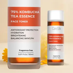 CARESILK Kombucha Essence Toner – Fermented Tea Glow + Barrier Repair | Ceramides, Niacinamide, Hyaluronic