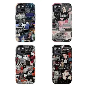 Deftones Collage Collection Phone Case, Premium Protection  White Pony, Adrenaline, Around The Fur CatSuitable for iPhone 17-11 Pro Max/Plus and  Samsung Galaxy S23-25