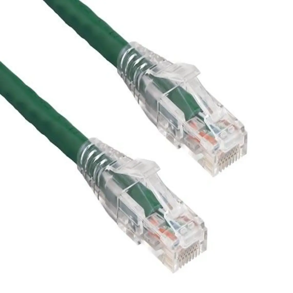 Sanoxy SNX-CBLR-C6117-4003 3 ft. Cat6 550 MHz UTP Ethernet Network Patch Cable with Clear Snagless Boot, Green