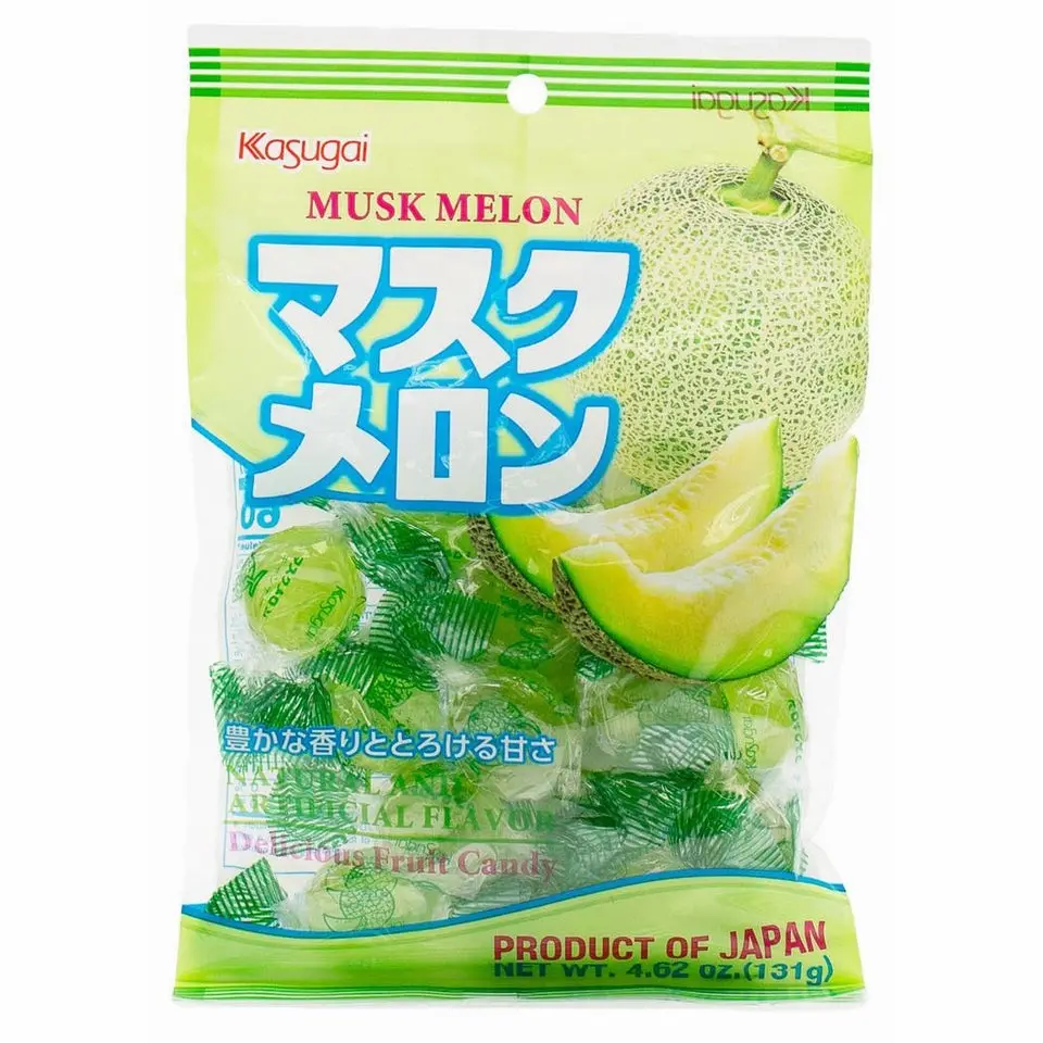 Kasugai Seika Low-Fat Hard Candy - Japanese Musk Melon Candy Flavor, Fruity 4.62oz Refreshing Fruit Snack, Long-Lasting Sweet, DEHP-Free, Ideal for On-the-Go, All Ages Kasugai Seika Low-Fat Hard Candy - Japanese Musk Melon Candy Flavor, Fruity 4.62oz Refreshing Fruit Snack, Long-Lasting Sweet, DEHP-Free, Ideal for On-the-Go, All Ages
