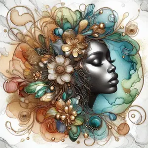 1pcs 5D DIY diamond painting kit, 5D diamond art set, animation, floral pattern diamond painting kit, full round diamonds DIY, mosaic, diamond art, DIY art home decor, DIY Experience, gifts.