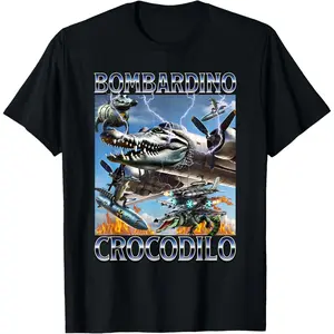 Bombardino Crocodilo - Italian Brainrot Meme T-Shirt