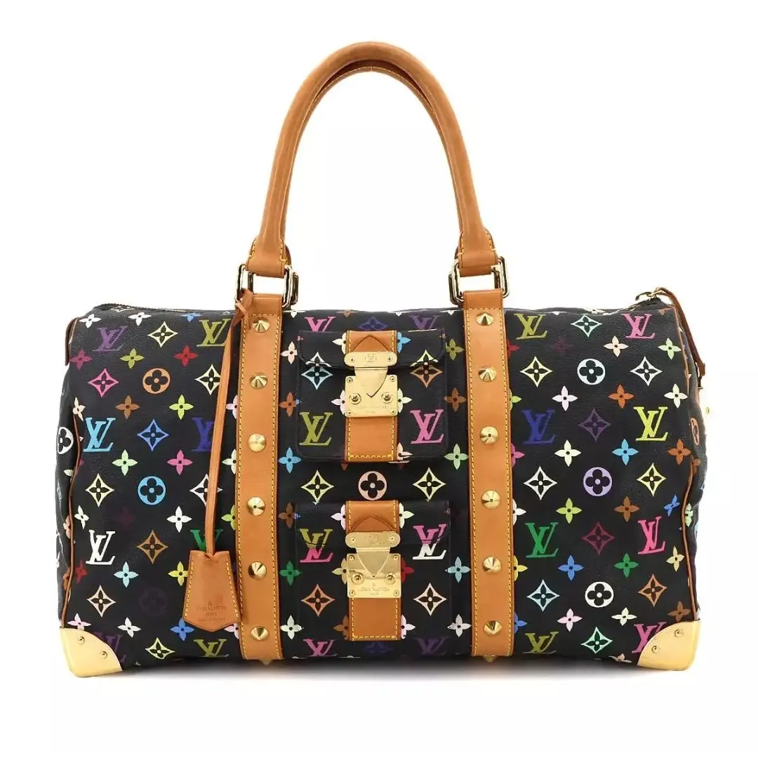 Pre-owned Louis Vuitton canvas Travel Bags Preowned Multicolor Keepall 45 Travel Bag