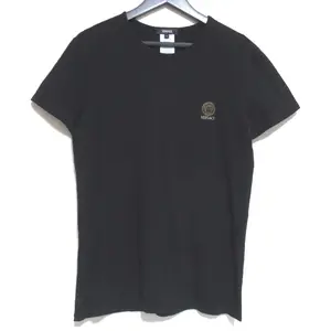 Pre-owned VERSACE Cotton Small Leather Goods Medusa Print T Shirt