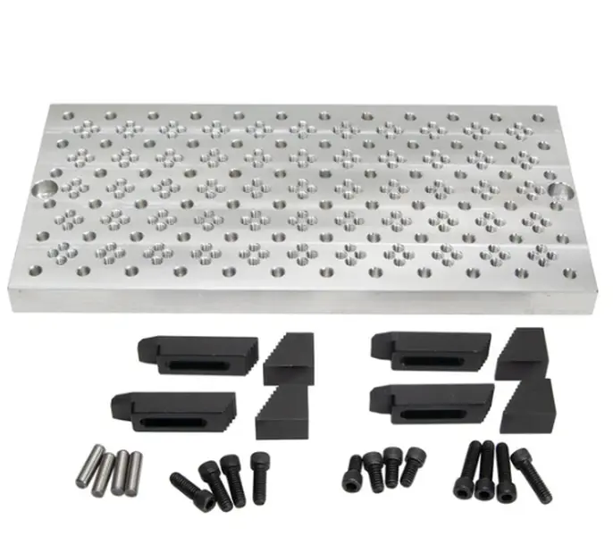 6" x 12" Fixture Plate With 1/4-20 Clamp Set