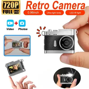 1PC Mini Camera with Screen Indoor Home Outdoor Sport HD 720p Portable Vintage Very Small Camcorder Video Recorder Support TF Card Boys and Girls' Birthday Gifts Graduation Gifts