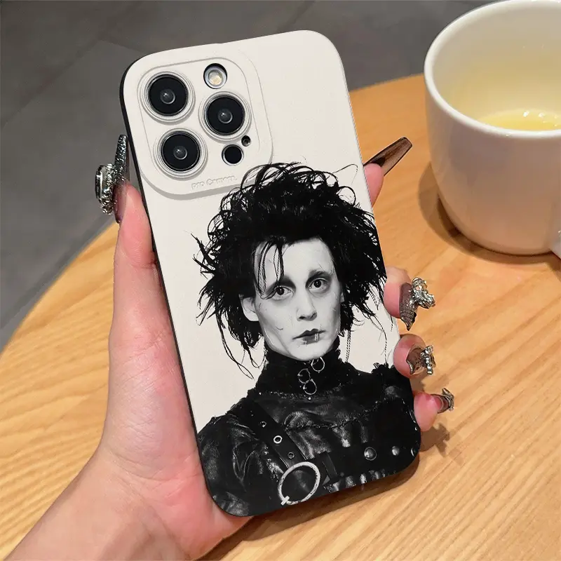 Edward Scissorhands Anti-Drop Phone Case, Compatible with Apple & Samsung Models, Perfect Gift for Women, Girls, Boyfriends