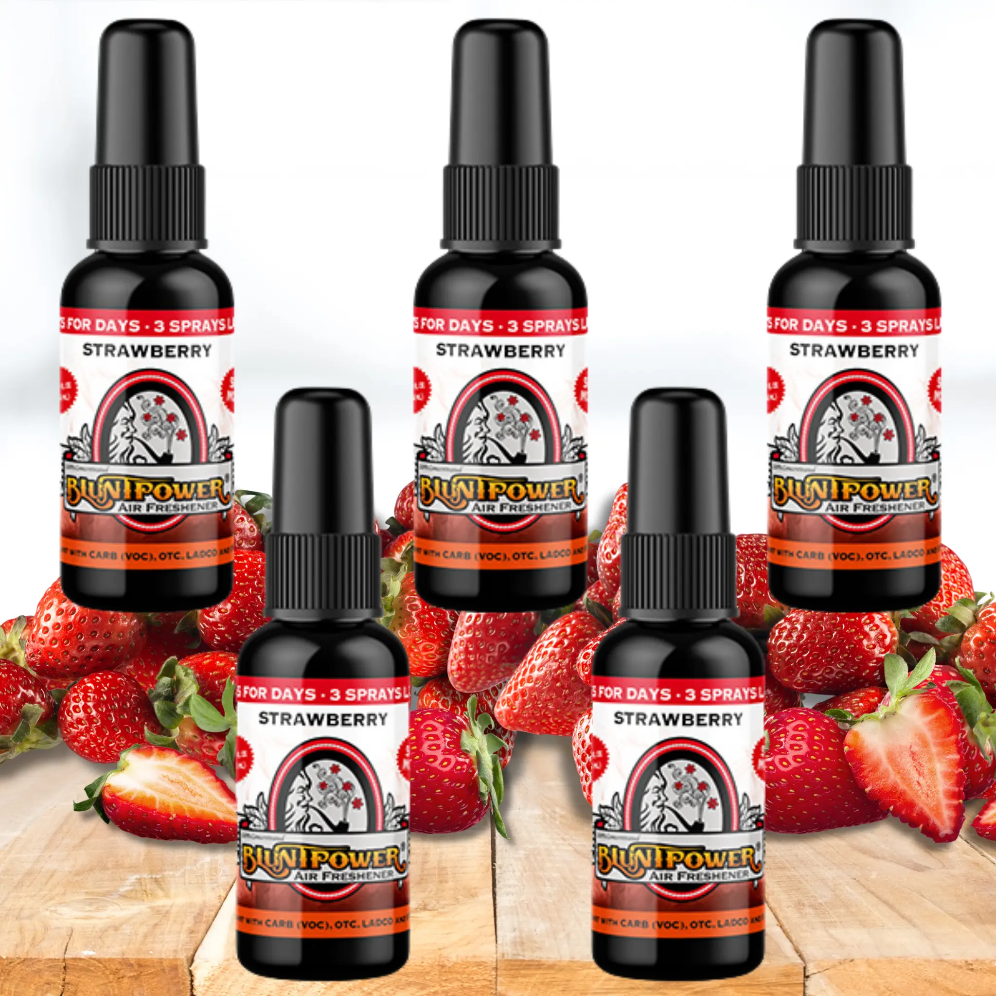 Strawberry Spray Air Freshener Bundle (5 Pack)
