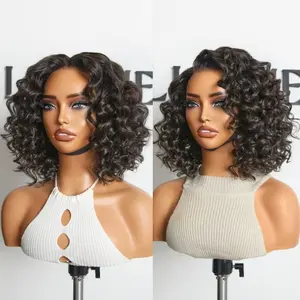 【LIVE】 Lightweight & Voluminous Beach Wave Glueless 13x4 Lace Front Short Wig for Summer Pre-Cut Lace