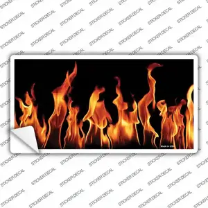 Flames Customizable Novelty Sticker Decal