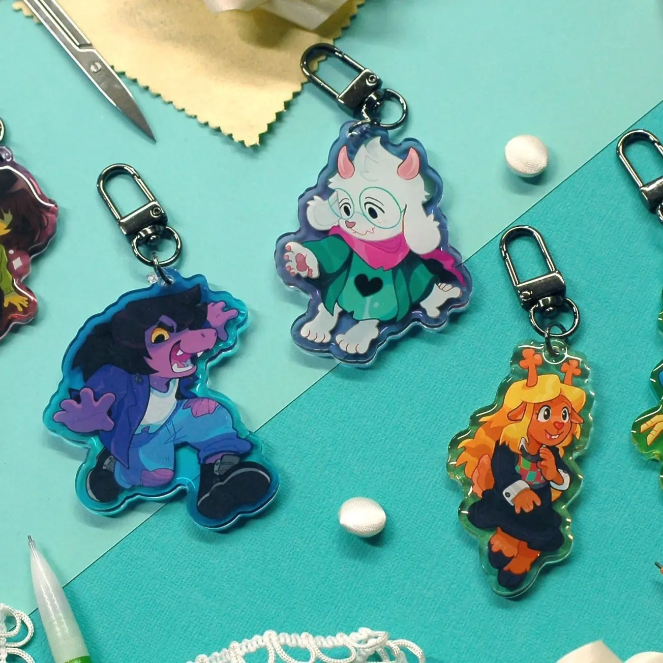 Limited DELTARUNE Colorful Acrylic Keychains