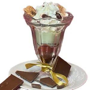 Mint Chocolate Chip Candle - Decorative Candle with Mint Flavor, Freshener for Home Decoration - Ornaments