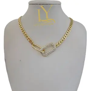 LaYaiBoutique #1279 Choker Joyería Oro Laminado 14k ALTA Calidad with Gold Finish and Elegant Design