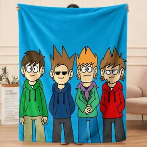 Eddsworld theme blankets, decorative blankets, travel blankets, blankets, air conditioning blankets, Lightweight Cozy Blanket, Cartoon Pattern Blanket, holiday gifts, suitable for gift giving.