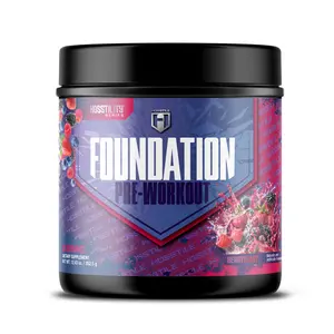 HOSSTILE Foundation Pre-Workout - 30 Servings, Essential Daily Preworkout Fitness Supplement for Energy & Muscle Pumps
