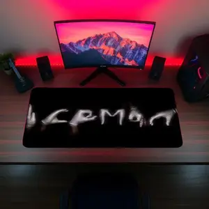 Custom Drake 'Ice Man' Album Official Pattern Mouse Pad, 1 Count Rectangle Gaming Mouse Pad, Non-Slip Mousepad, Premium Multipurpose Mousepad, Office Desk Keyboard Mouse Mat for Home Office Game Room Desk, Gaming Accessory