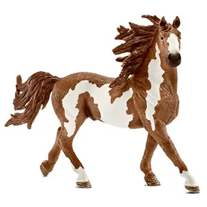 Schleich 13794 PTO Stallion Figurine, Brown & White