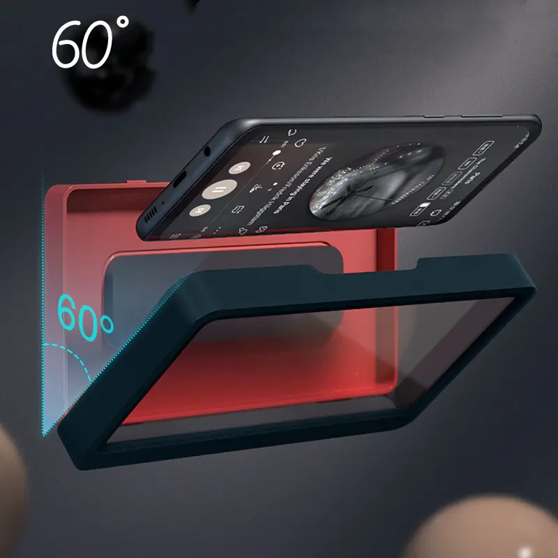 Bathroom Waterproof Wall Mounted Phone Case Anti-fog