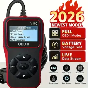 OBD2 Scanner Code Reader with 2.4" LCD Display - Advanced Diagnostic Tool for Engine Faults fault code