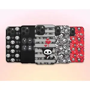 Y2K Gothic Skull Animal Phone Case | Cute Gothic Character Phone Case, Compatible with iPhone 17 Pro Max 16 15 14 13 12 11, Samsung S21 S22 S23 S24 S25