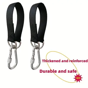 Camping Hammock Straps with Two Locks, Durable Fabric Hammock Straps for Outdoor Swings, Amusement Parks, Backyard Use